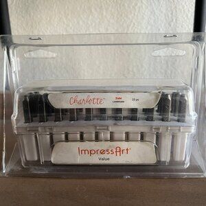 ImpressArt Charlotte Lowercase Letter 33pc Metal Stamp Set New